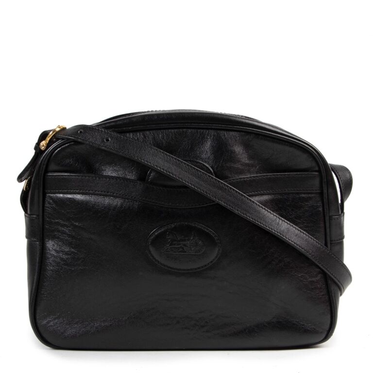 Celine Black Crossbody Bag Labellov Buy and Sell Authentic