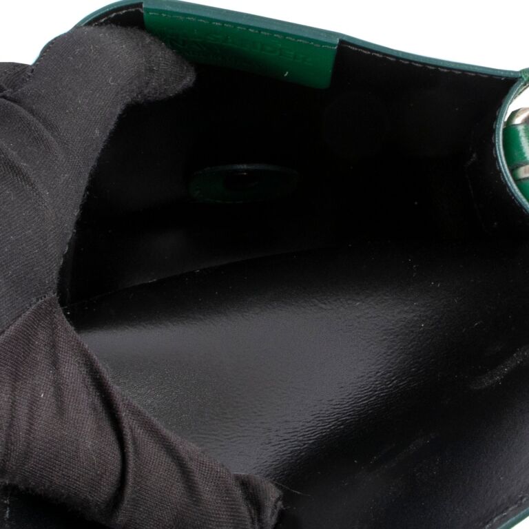Jil Sander Navy Green Crossbody Labellov Buy and Sell