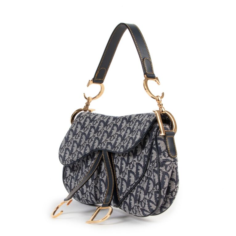 Dior Vintage Monogram Saddle Bag Labellov Buy and Sell