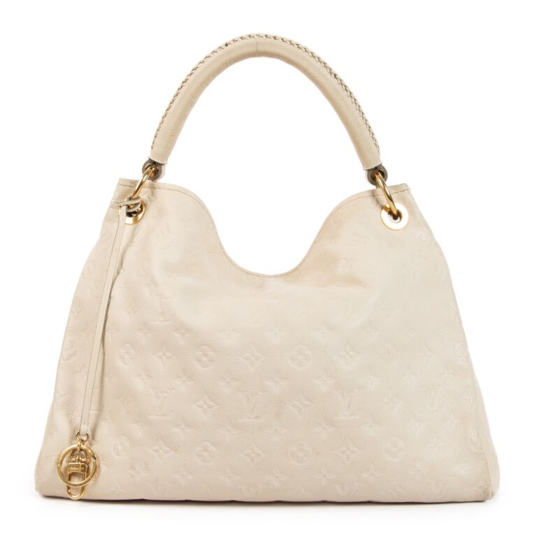 Louis Vuitton White Monogram Empreinte Artsy MM Shoulder Bag ○ Labellov ○  Buy and Sell Authentic Luxury