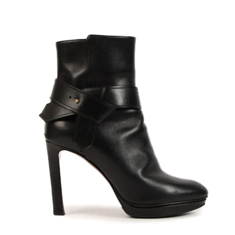Louis vuitton black ankle sales boots