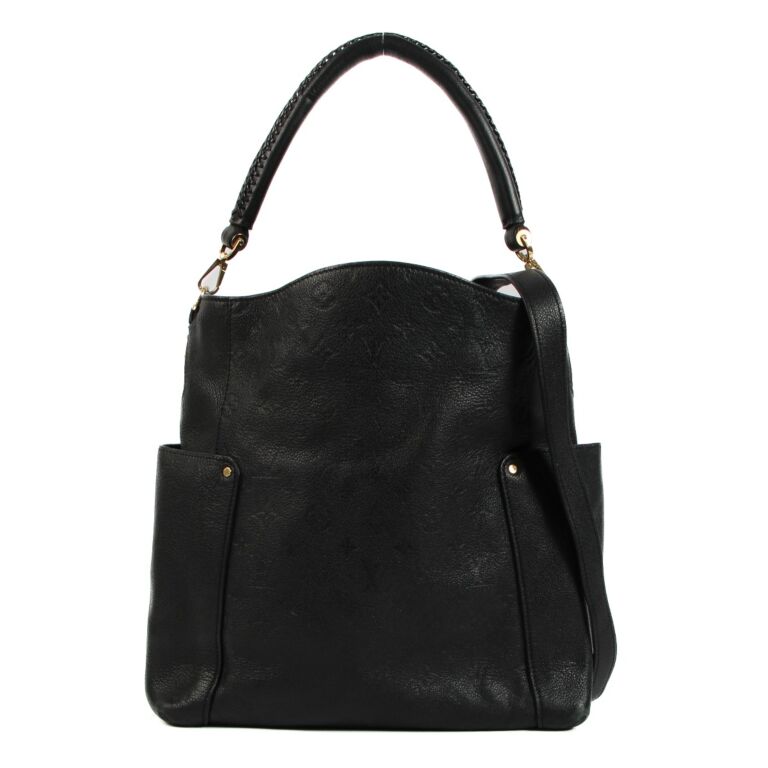 Louis Vuitton Black Epi Leather Bagatelle Shoulder Bag.  Luxury