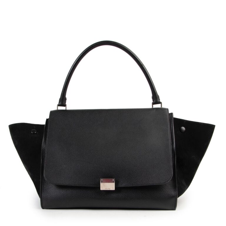 Large trapeze sales top handle bag
