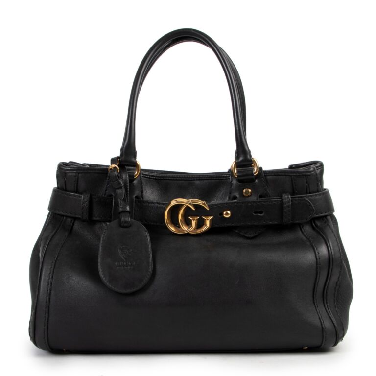 Gucci satchel black hotsell