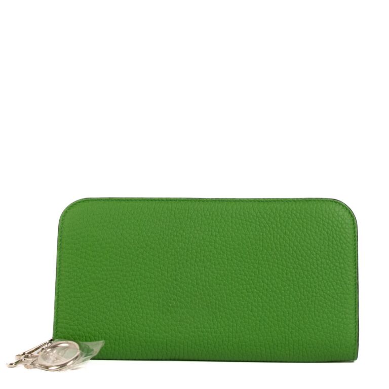 Christian Dior Bamboo Green Zip Around Wallet Labellov Buy