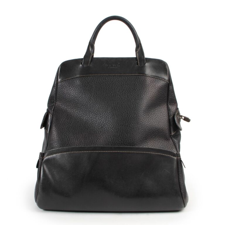 Delvaux Black Backpack Labellov Buy and Sell Authentic Luxury
