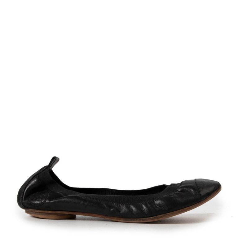 Chanel Black Ballerina Flats - size 39 ○ Labellov ○ Buy and Sell Authentic  Luxury