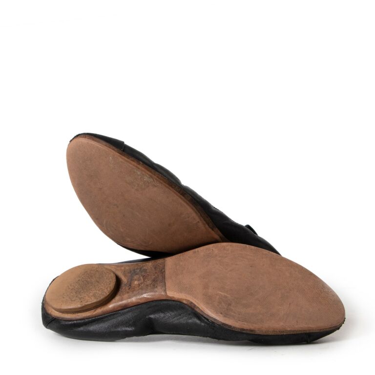 Chanel Black Ballerina Flats size 39 Labellov Buy and Sell Authentic Luxury