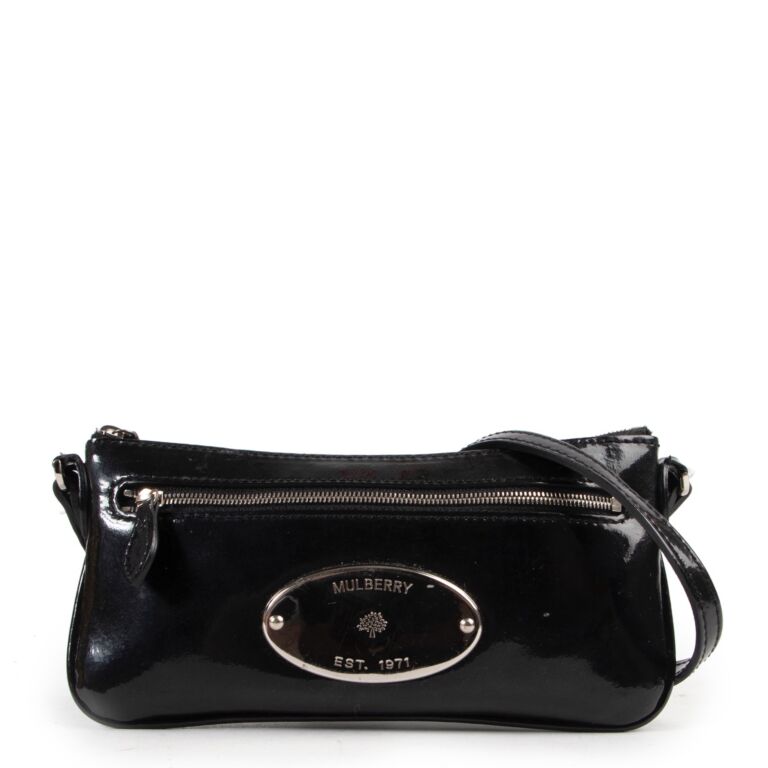 Mulberry Black Patent Leather Crossbody Bag Labellov Buy and
