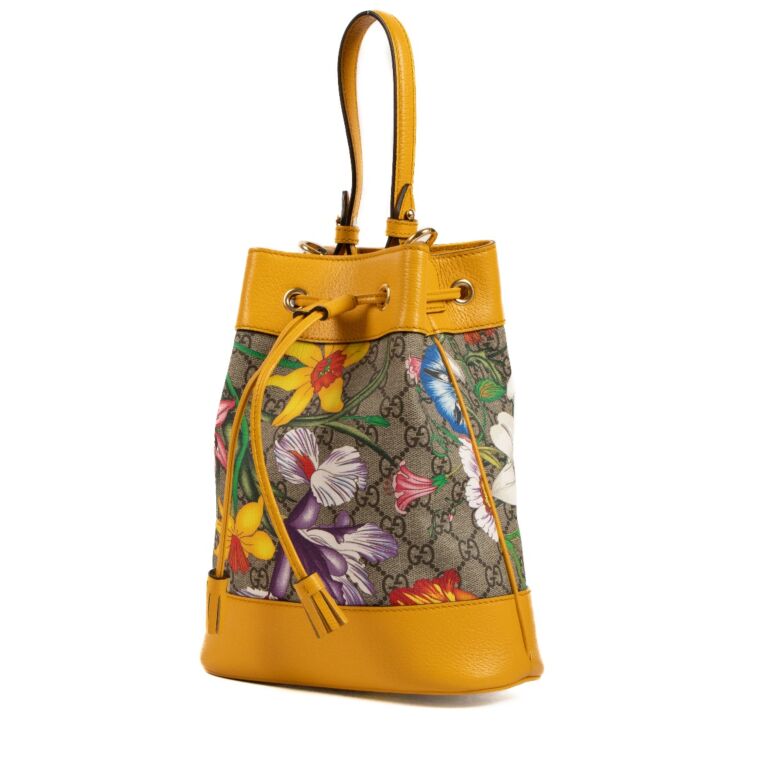 Gucci yellow bucket best sale