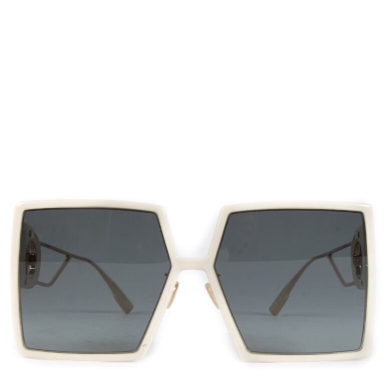 Christian Dior Off White 30Montaigne Sunglasses Labellov Buy and Sell Authentic Luxury