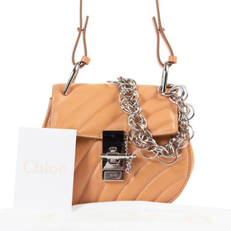 Chloe Drew Bijoux Blushy Pink Shoulder Bag Labellov Buy and Sell Authentic Luxury