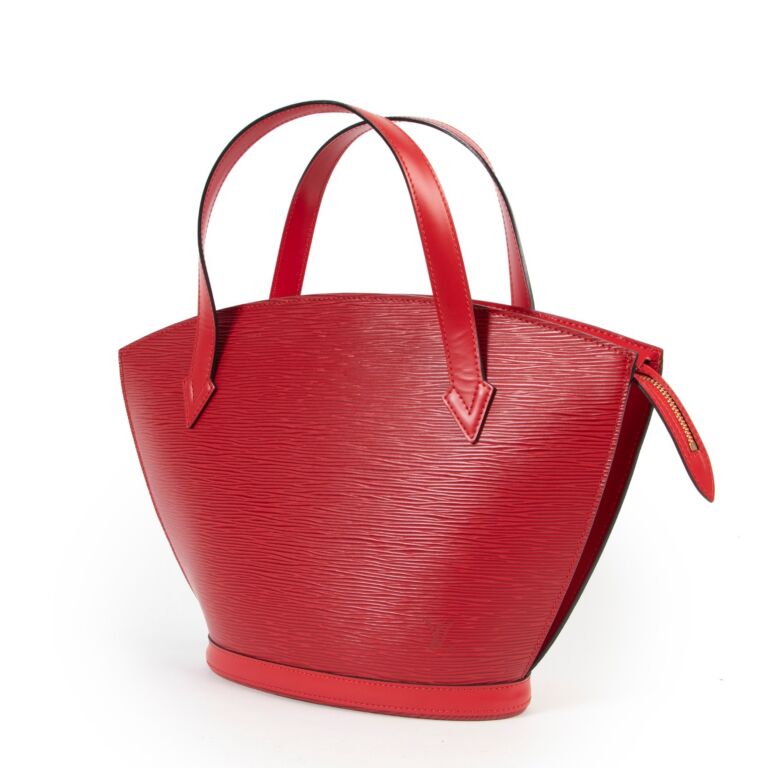 louis vuittons handbags red epi