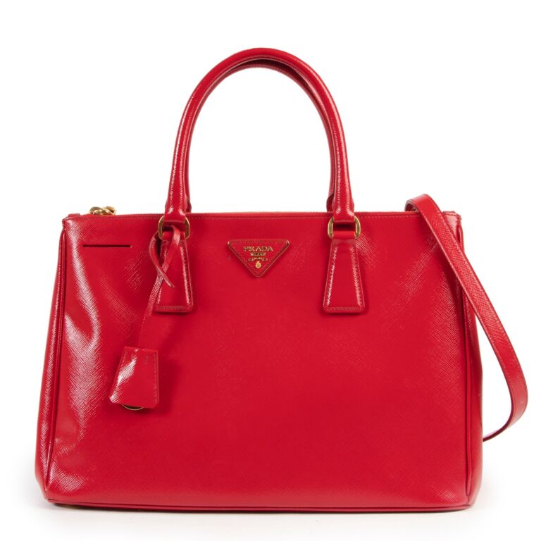 prada shoulder bag red