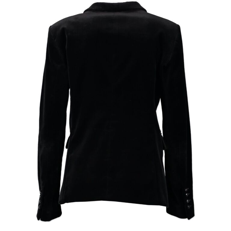 Gucci Black Velvet Jacket IT Size 44 Labellov Buy and Sell