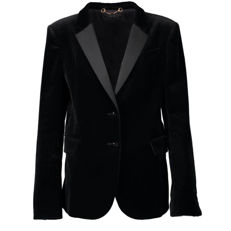 Gucci black on sale blazer