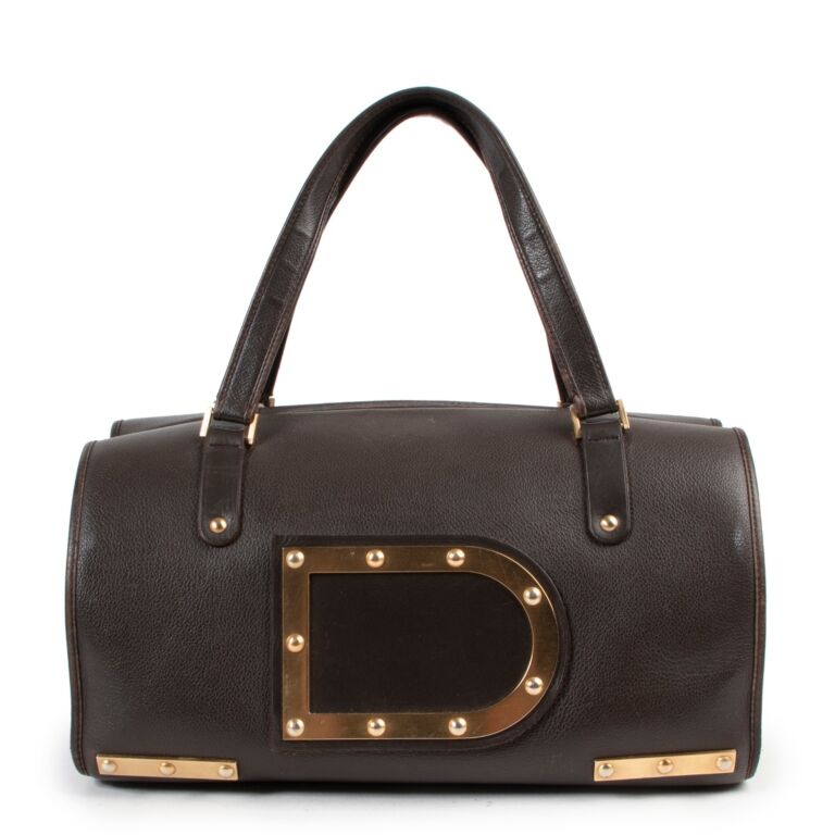 Delvaux Brown Astrid Top Handle Bag Labellov Buy and Sell