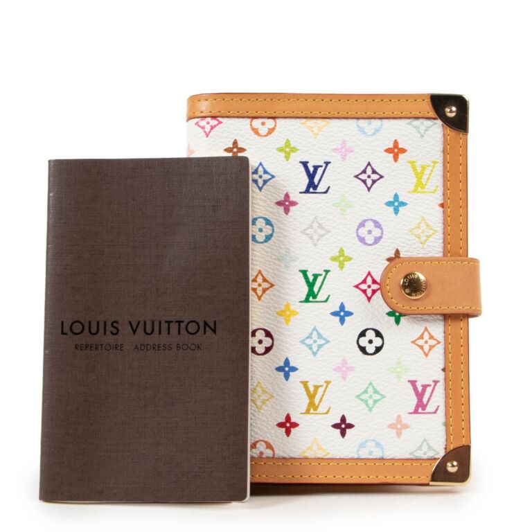 Louis Vuitton agenda pm multicolor blanc TN3160