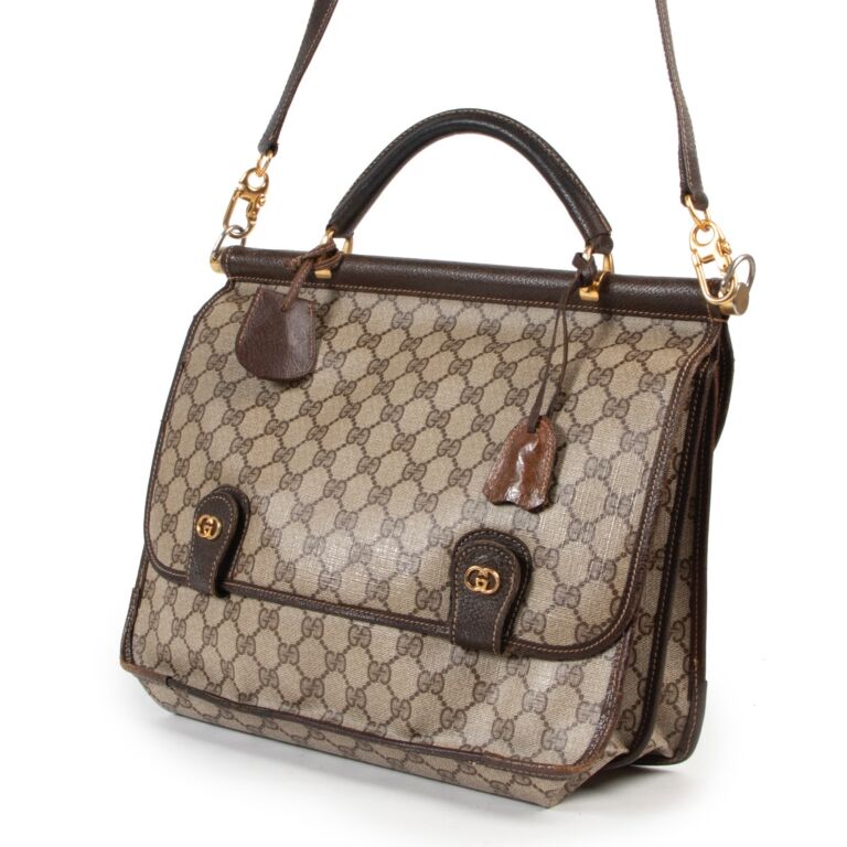 Gucci Vintage Monogram Shoulder Bag Labellov Buy and Sell