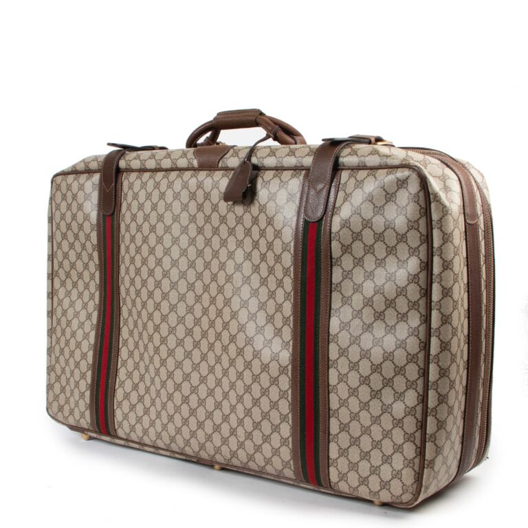 Gucci canvas new arrivals suitcase