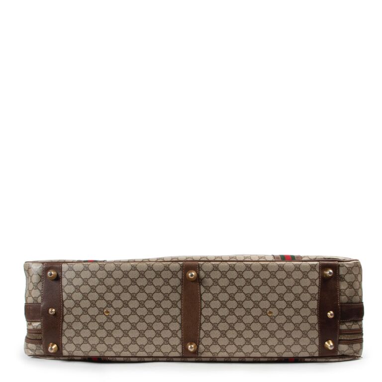 Gucci canvas suitcase online