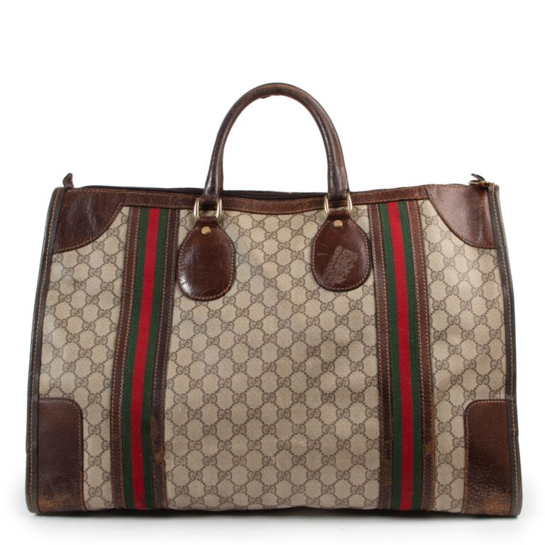 Gucci Monogram Travel Bag ○ Labellov ○ Buy and Sell Authentic Luxury