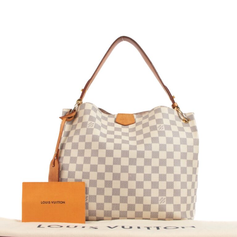 Louis Vuitton Graceful PM Damier Ebene Hobo Tote Bag W/added insert For  Sale at 1stDibs