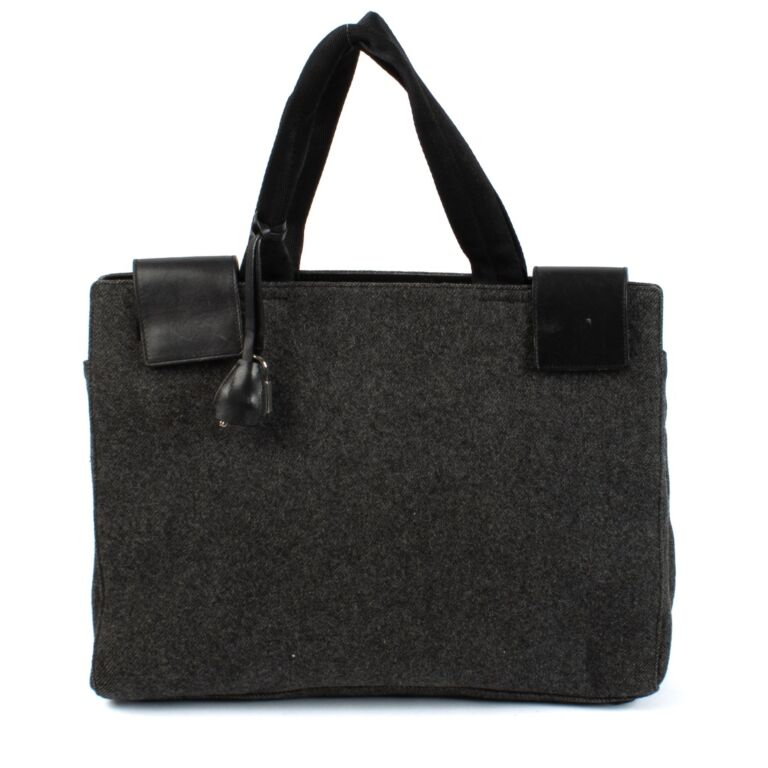 Grey prada bag hotsell