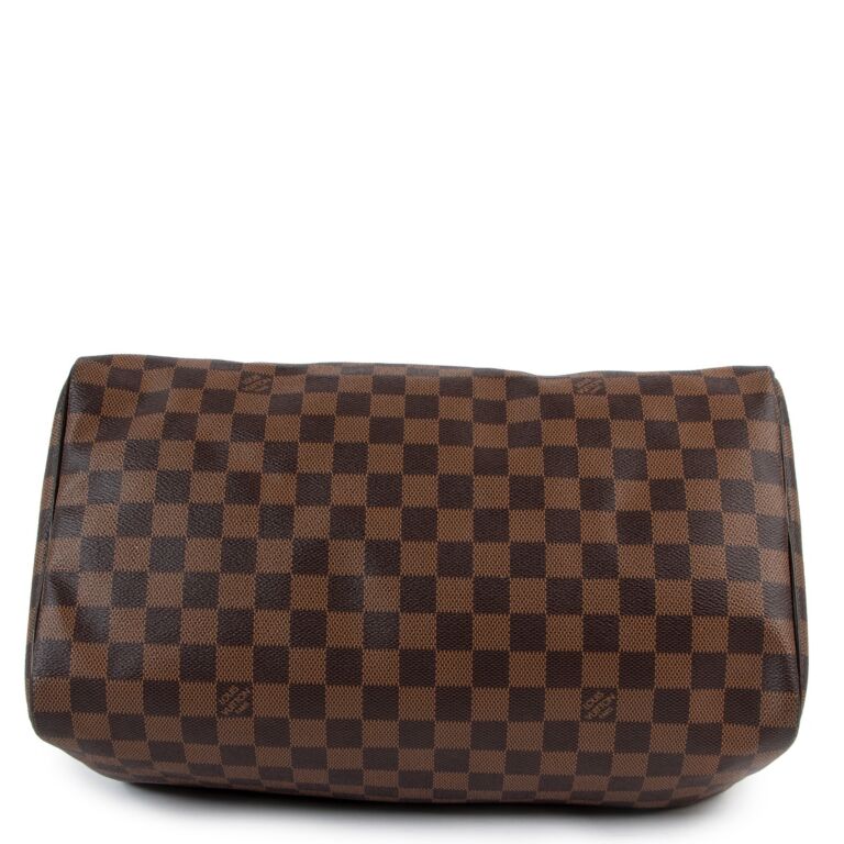 ≪超目玉★12月≫ Ebene Damier 35 Speedy Vuitton Louis Canvas Labellov ○ バッグ