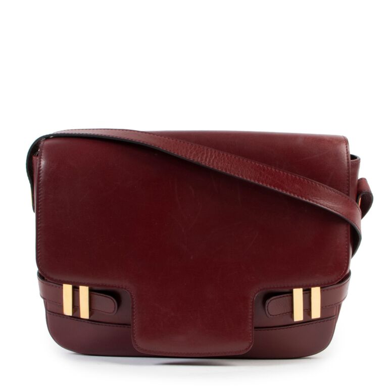 Delvaux Burgundy Xylophone Crossbody Labellov Buy and Sell Authentic Luxury