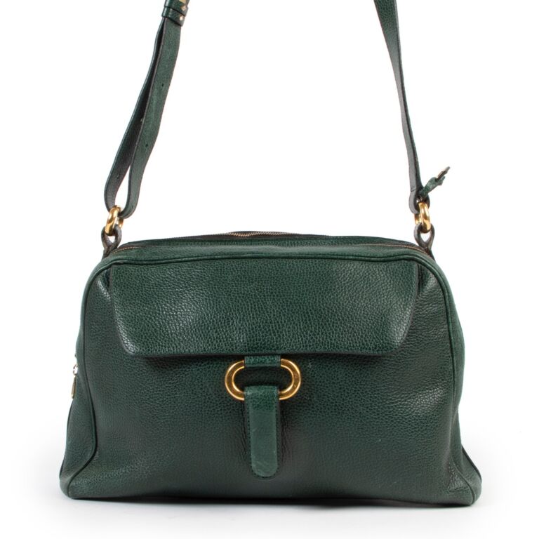 Delvaux Green Top handle Labellov Buy and Sell Authentic Luxury