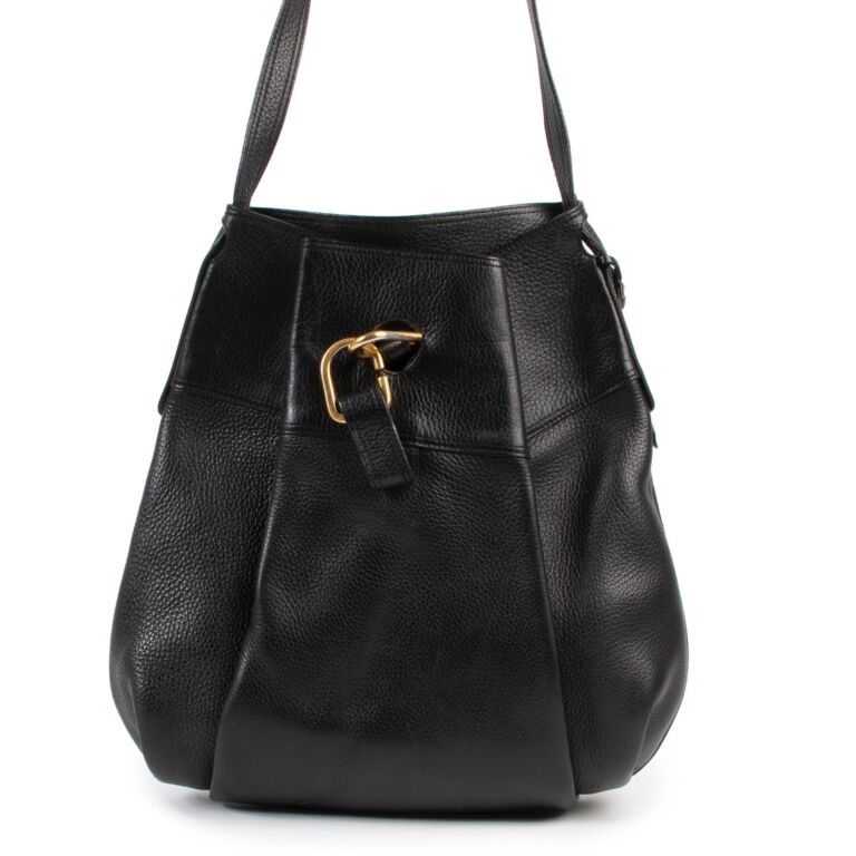 Delvaux Black Shoulder Bag Labellov Buy and Sell Authentic Luxury