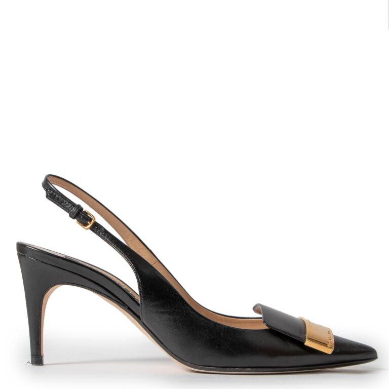 Sergio rossi clearance black pumps