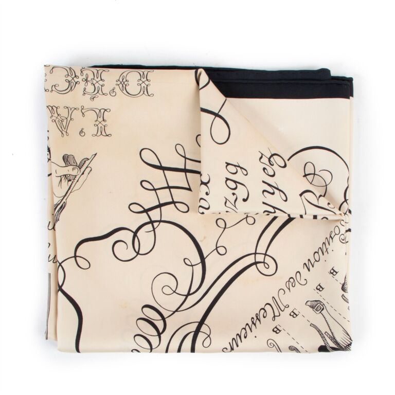 2024-25 秋冬新作  ハイブランドの Carré D'écrire L'art Beige Hermès 90 Labellov ○ Scarf Silk 小物