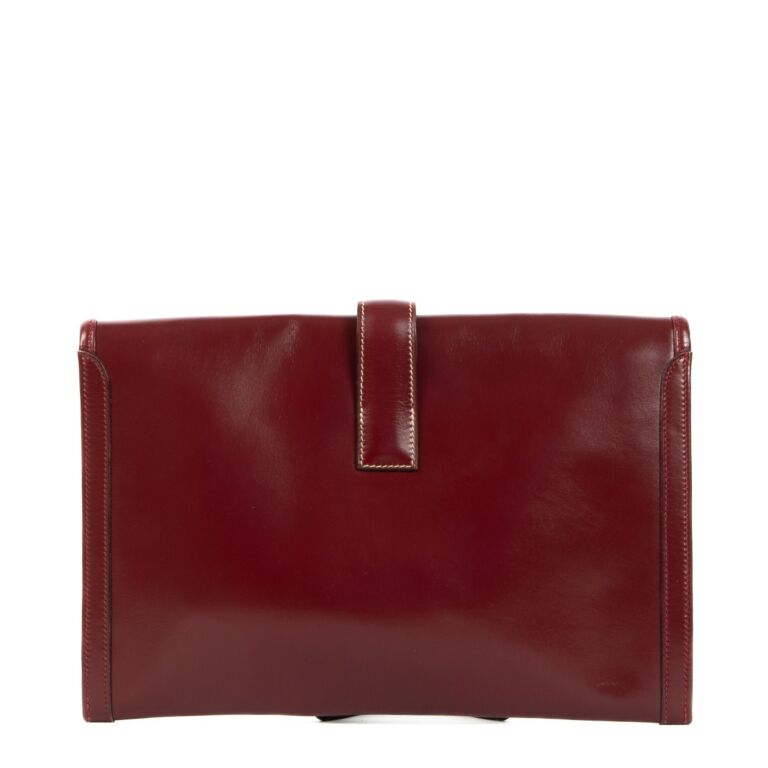 Herm s Jige PM Rouge H Box Clutch Labellov Buy and Sell