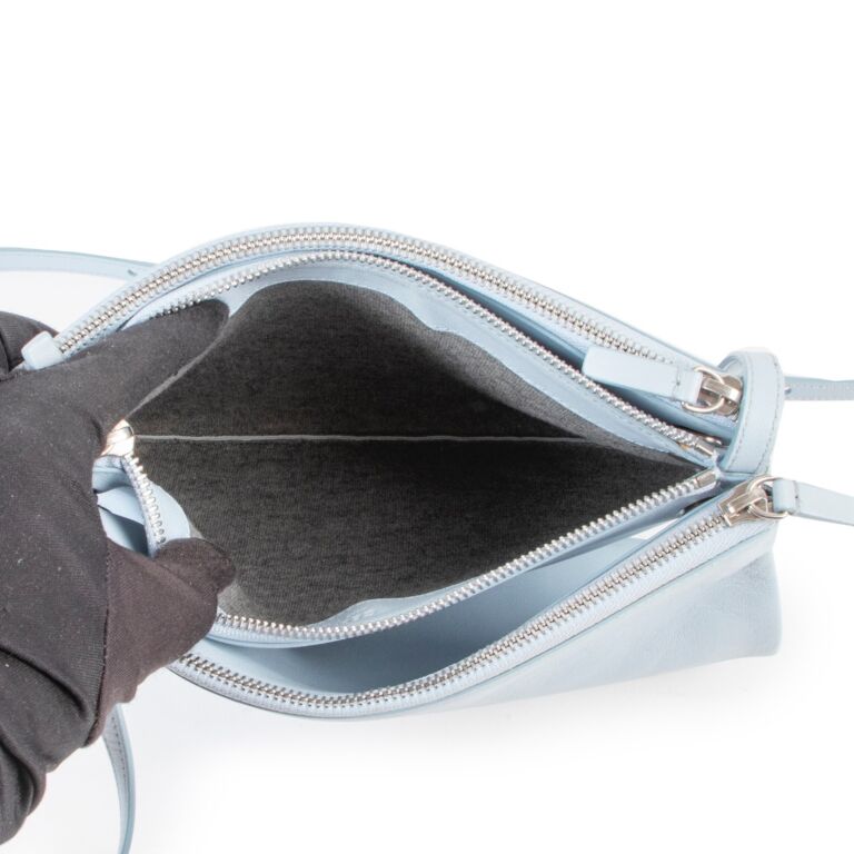 Celine Light Blue Trio Crossbody Bag ○ Labellov ○ Buy and