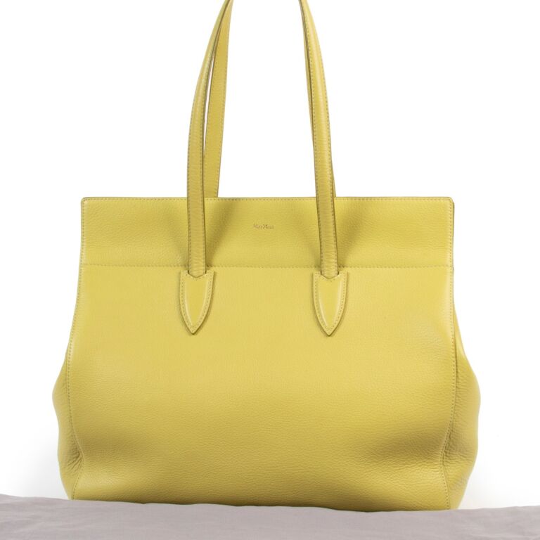Max Mara Lime Green Shoulder Bag Labellov Buy and Sell
