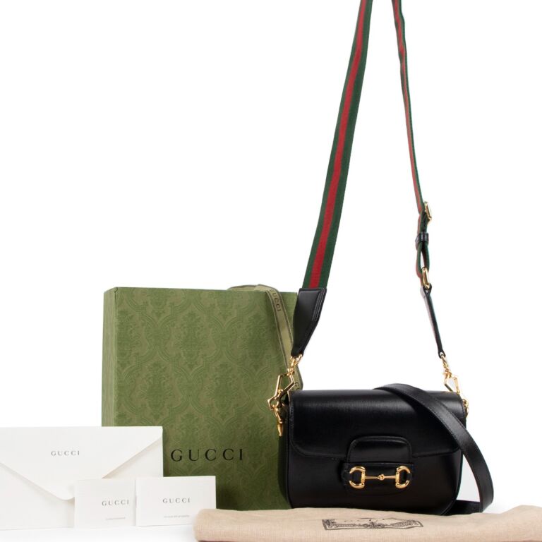 Gucci Mini Horsebit 1955 Handle Bag - Black Handle Bags, Handbags -  GUC1354383