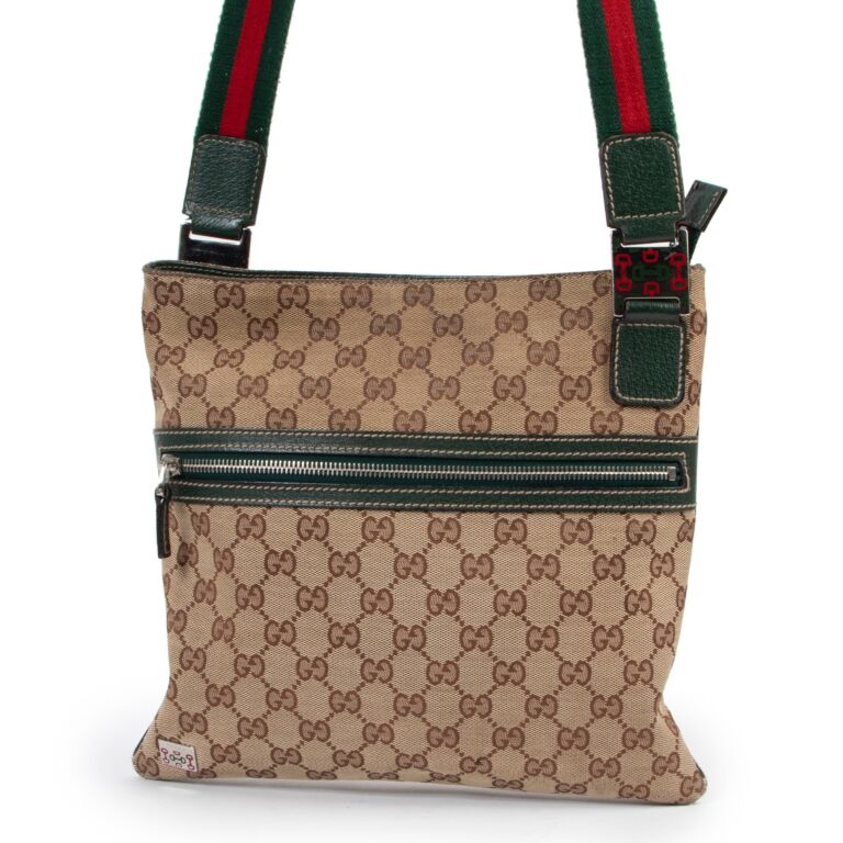 NEW GUCCI MESSENGER BAG 145809 GUCCISSIMA GG BAG CANVAS SHOULDER