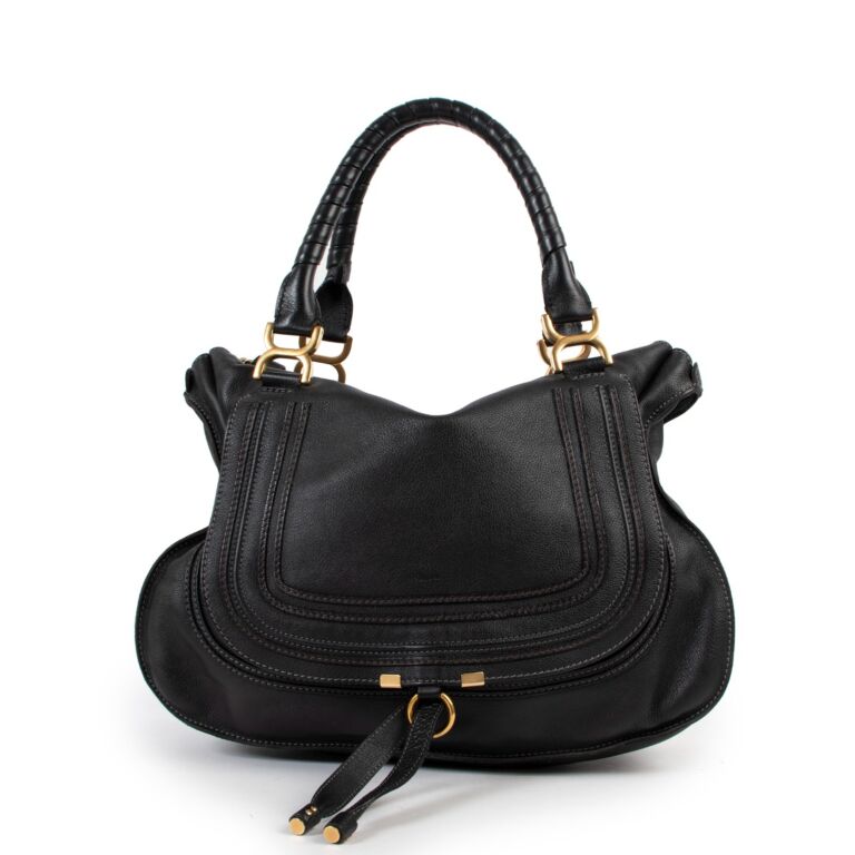 Chlo Black Marcie Large Handbag Labellov Buy and Sell