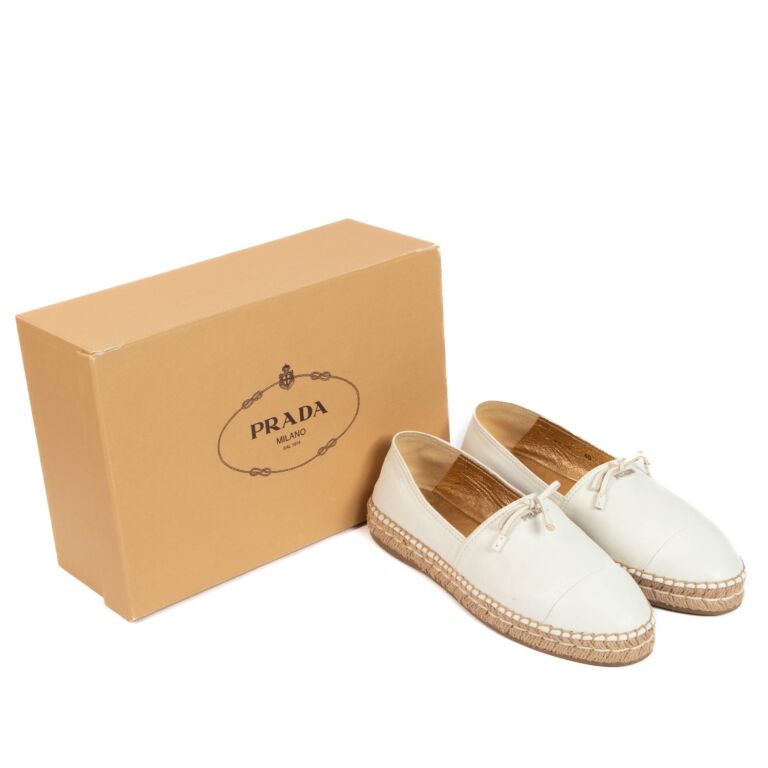 Prada White Espadrilles size 40 Labellov Buy and Sell