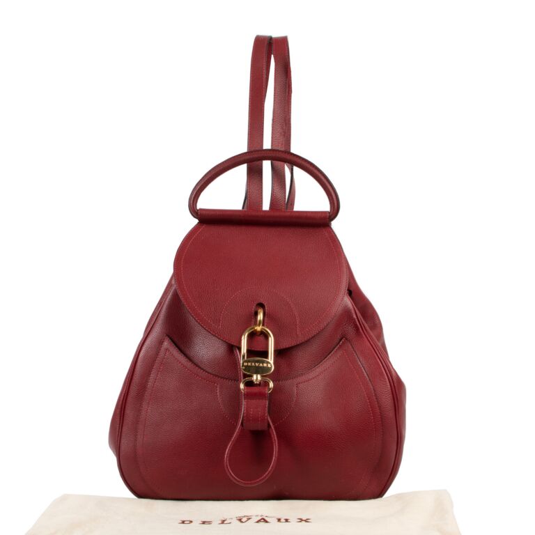 Delvaux Lucifer Trotteur Rosso Backpack Labellov Buy and Sell Authentic ...