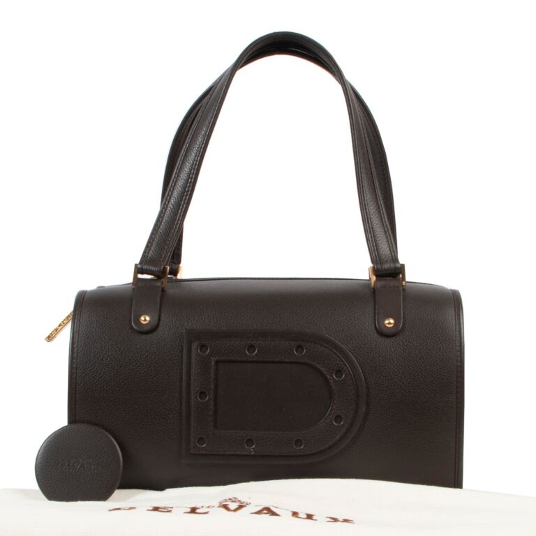 Delvaux デルヴォー　ASTRID ハンドバッグ　トートバッグ　エナメル Delvaux Brown Astrid Leather Top handle ○ Labellov ○ Buy