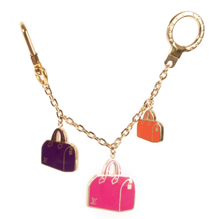 Authentic LOUIS VUITTON Spring Chain Pastel Bag Charm M69554 LV