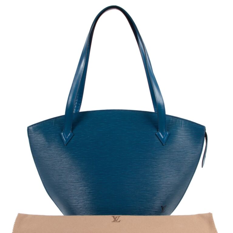 Louis Vuitton, Bags, Louis Vuitton Saint Jacques Blue Epi Leather Tote  Bag Made In France