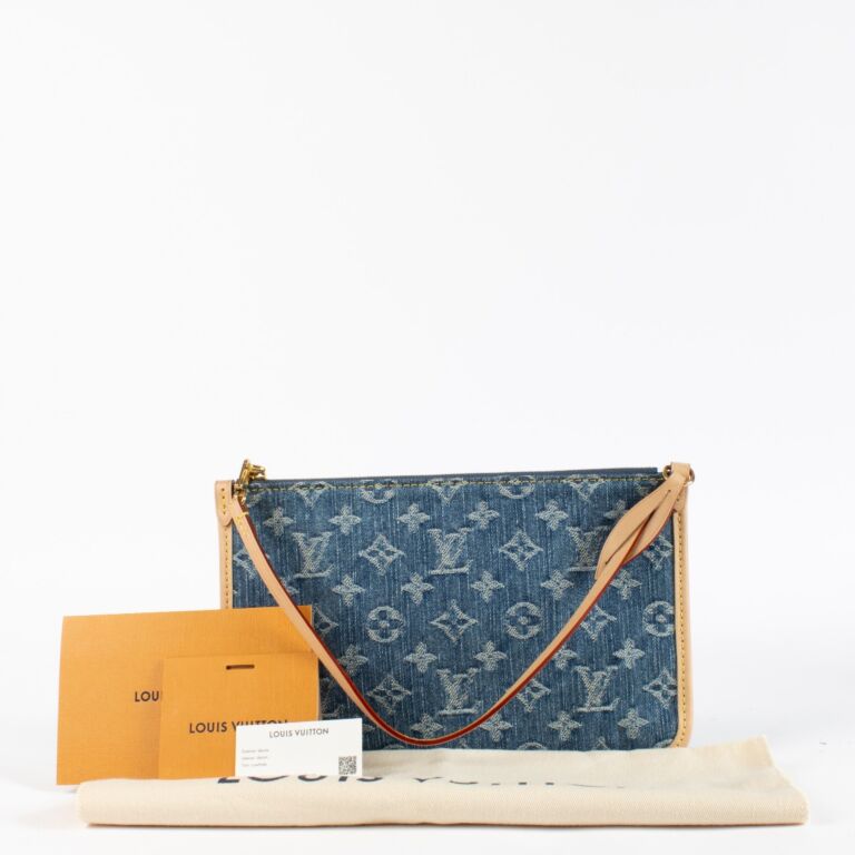 Louis Vuitton Monogram Denim Carryall Pouch ○ Labellov ○ Buy and