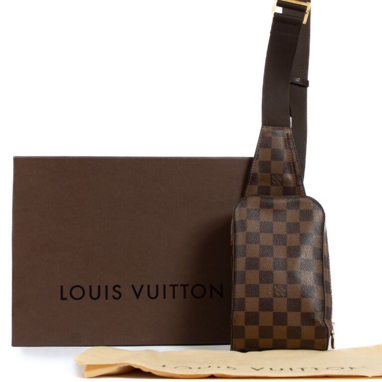 Louis Vuitton Damier Ebene Canvas Geronimos Crossbody Bag Labellov Buy and Sell Authentic Luxury