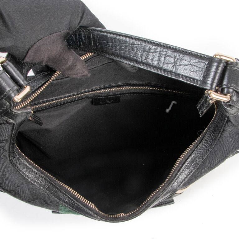 Black fabric shoulder clearance bag