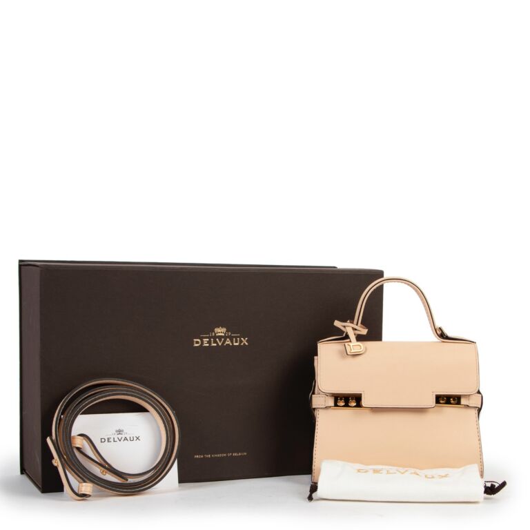 Delvaux Micro Tempête Nude Calf Souple ○ Labellov ○ Buy and Sell