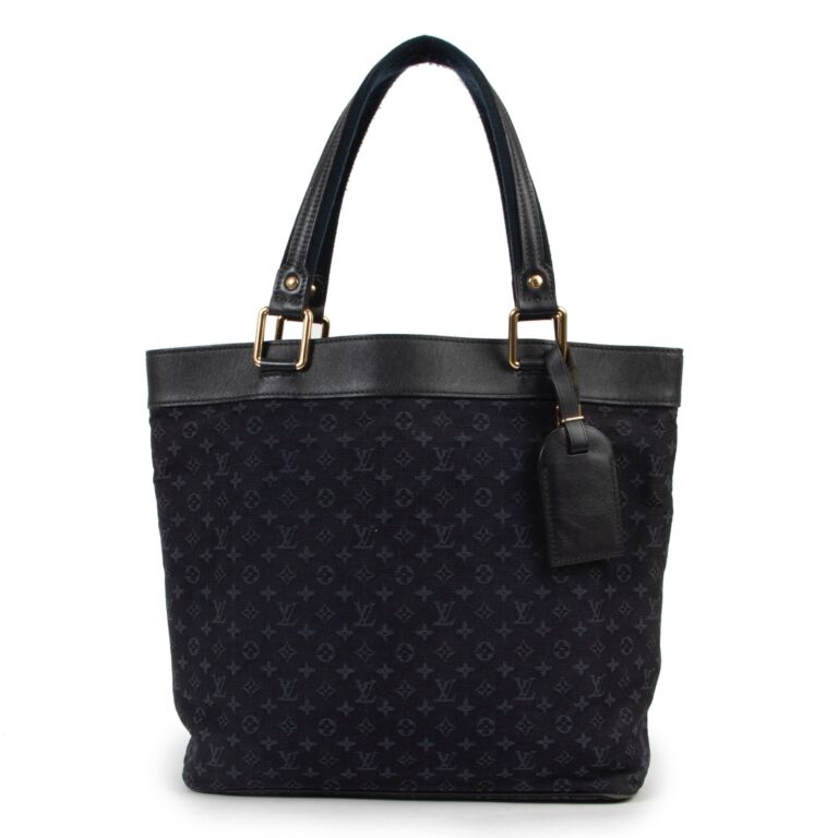 Louis Vuitton Blue Mini Lin Monogram Lucille GM ○ Labellov